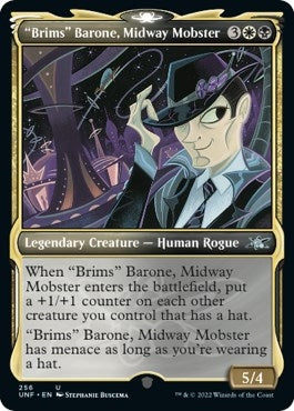 Image for "Brims" Barone, Midway Mobster (Showcase) (256) (Unfinity) - Magic: The Gathering