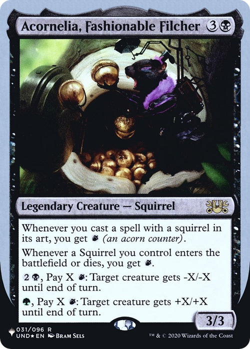Image for Acornelia, Fashionable Filcher (031/096) (The List Reprints) - Magic: The Gathering