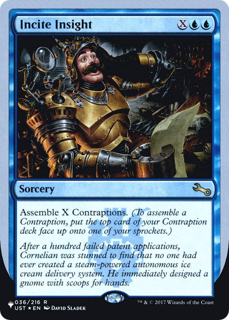 Image for Incite Insight (036/216) (The List Reprints) - Magic: The Gathering