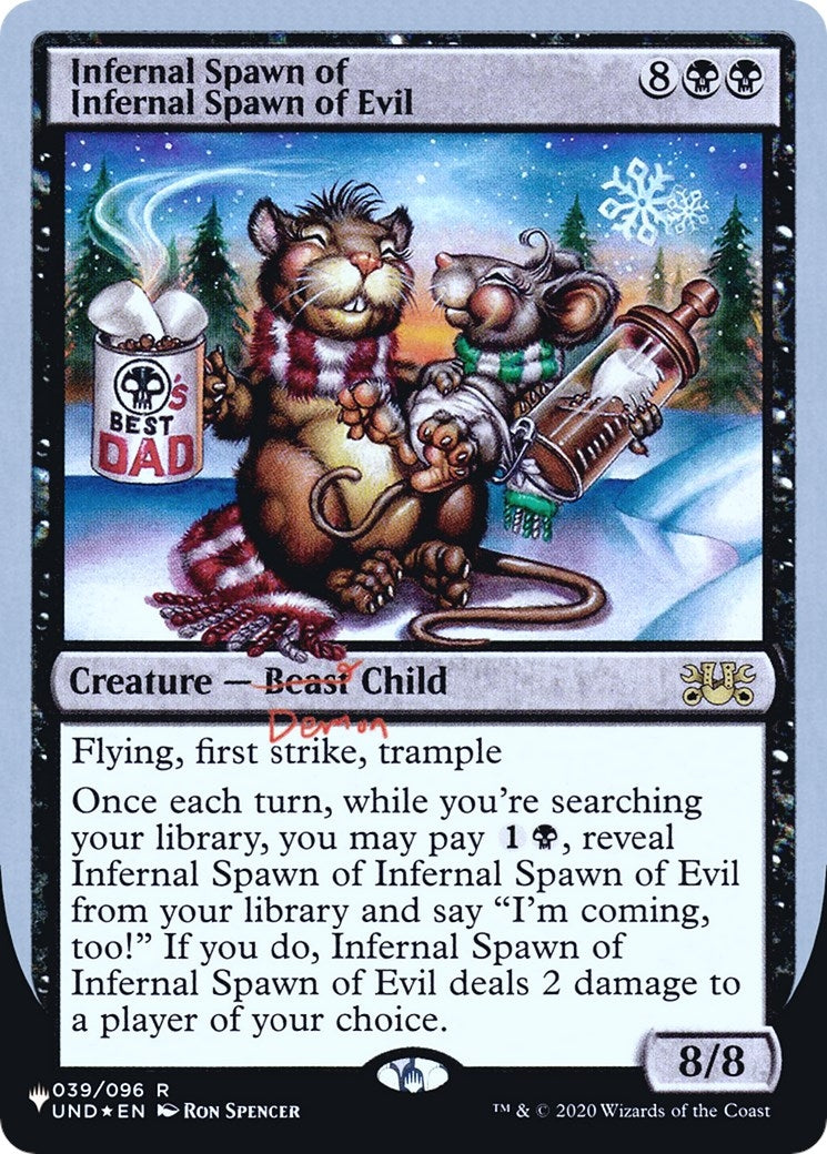 Image for Infernal Spawn of Infernal Spawn of Evil (039/096) (The List Reprints) - Magic: The Gathering