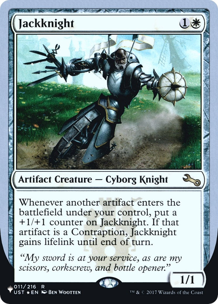 Image for Jackknight (011/216) (The List Reprints) - Magic: The Gathering