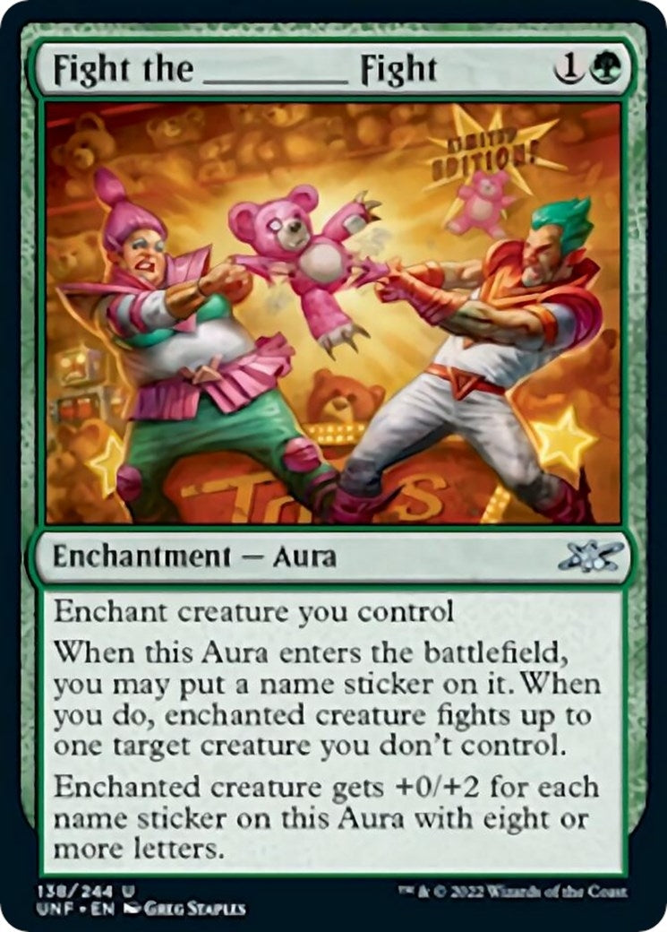 Image for Fight the _______ Fight (138) (Unfinity) - Magic: The Gathering