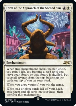 Image for Form of the Approach of the Second Sun (9) (Unfinity) - Magic: The Gathering
