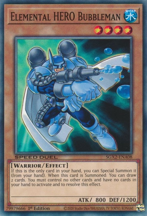 Image for Elemental HERO Bubbleman (SGX2-ENA08) (SGX2) - YuGiOh