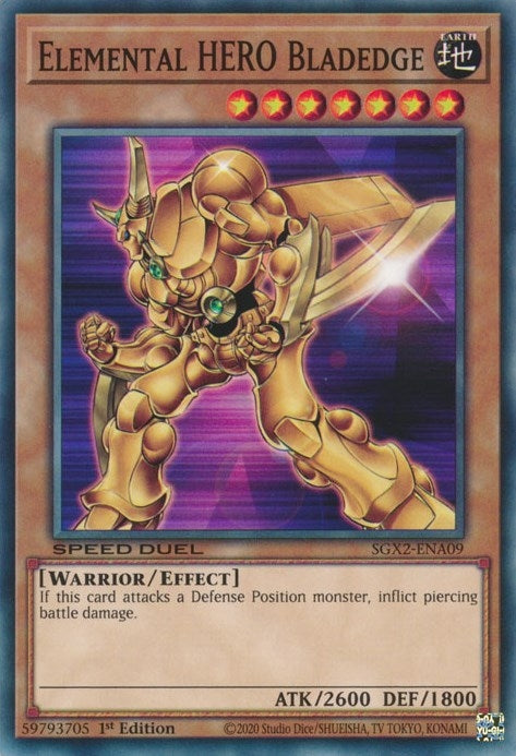 Image for Elemental HERO Bladedge (SGX2-ENA09) (SGX2) - YuGiOh