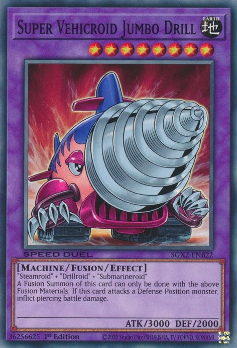 Image for Super Vehicroid Jumbo Drill (SGX2-ENB22) (SGX2) - YuGiOh