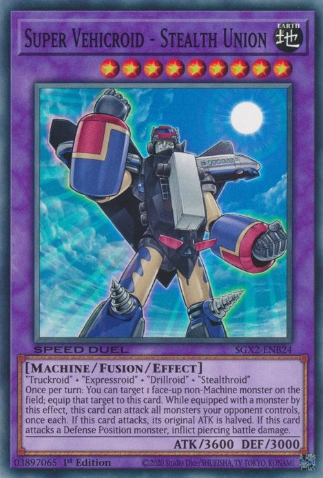Image for Super Vehicroid - Stealth Union (SGX2-ENB24) (SGX2) - YuGiOh