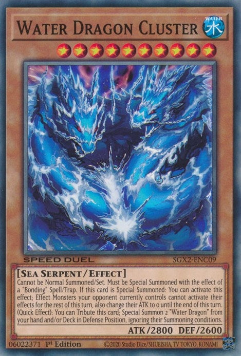 Image for Water Dragon Cluster (SGX2-ENC09) (SGX2) - YuGiOh