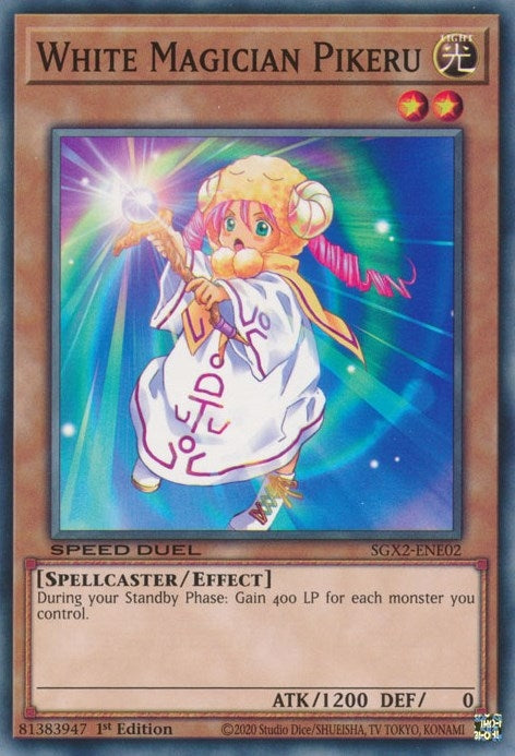 Image for White Magician Pikeru (SGX2-ENE02) (SGX2) - YuGiOh