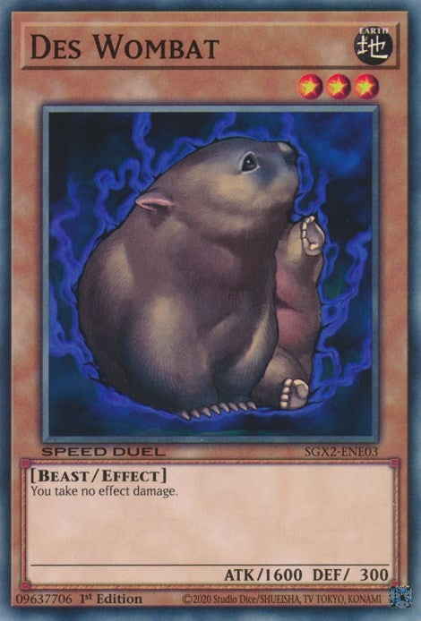 Image for Des Wombat (SGX2-ENE03) (SGX2) - YuGiOh