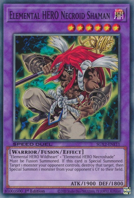 Image for Elemental HERO Necroid Shaman (SGX2-ENE11) (SGX2) - YuGiOh
