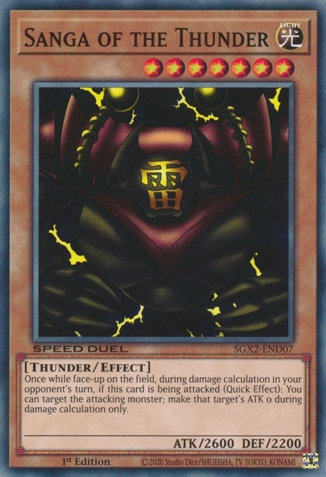 Image for Sanga of the Thunder (SGX2-END07) (SGX2) - YuGiOh