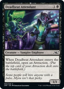 Image for Deadbeat Attendant (69) (Unfinity) - Magic: The Gathering