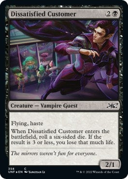 Image for Dissatisfied Customer (Galaxy Foil) (358) (Unfinity) - Magic: The Gathering