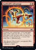 Image for Aardwolf's Advantage (Galaxy Foil) (383) (Unfinity) - Magic: The Gathering