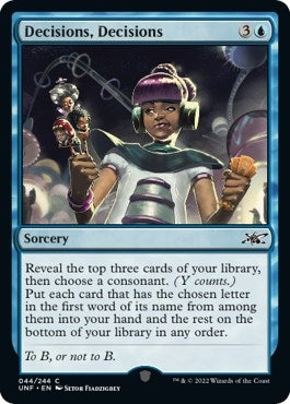 Image for Decisions, Decisions (44) (Unfinity) - Magic: The Gathering