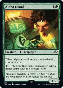 Image for Alpha Guard (Galaxy Foil) (415) (Unfinity) - Magic: The Gathering