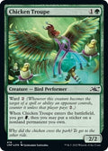 Image for Chicken Troupe (Galaxy Foil) (419) (Unfinity) - Magic: The Gathering