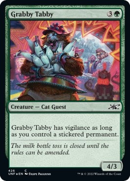 Image for Grabby Tabby (Galaxy Foil) (426) (Unfinity) - Magic: The Gathering