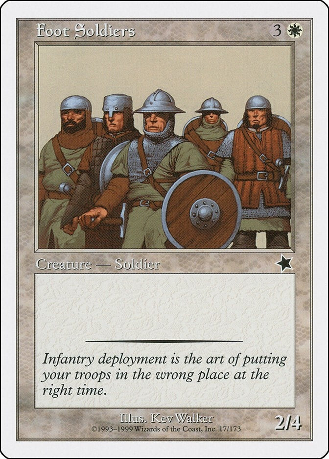Image for Foot Soldiers (17) (Starter 1999) - Magic: The Gathering
