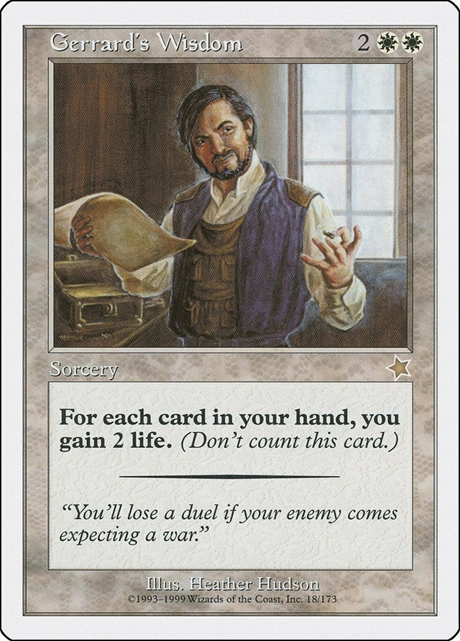 Image for Gerrard's Wisdom (18) (Starter 1999) - Magic: The Gathering