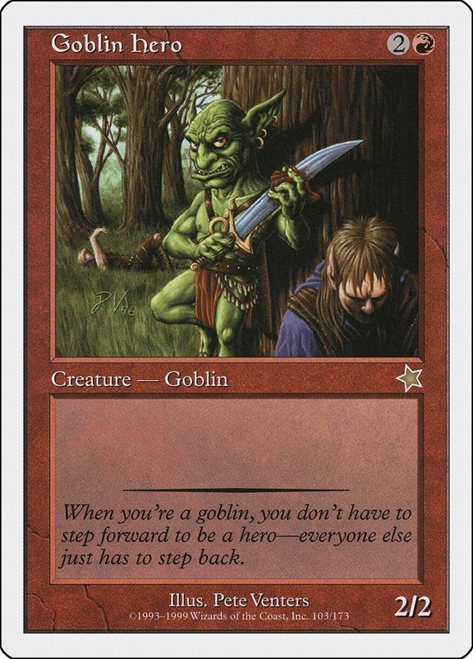 Image for Goblin Hero (103) (Starter 1999) - Magic: The Gathering
