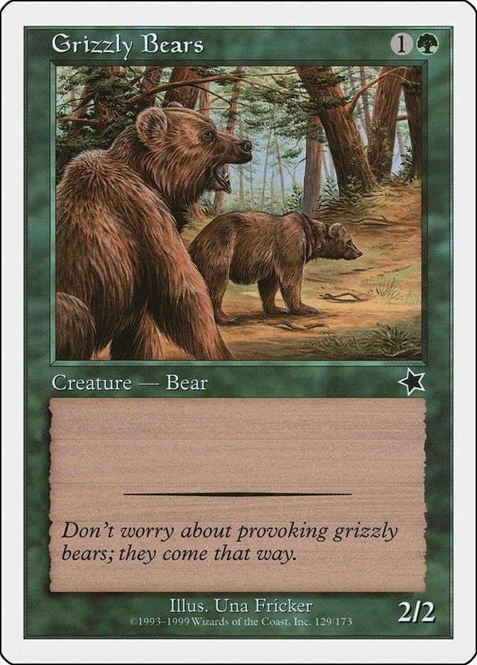 Image for Grizzly Bears (129) (Starter 1999) - Magic: The Gathering