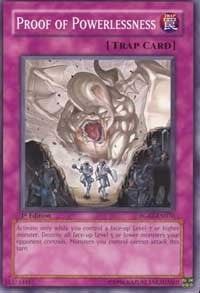 Image for Proof of Powerlessness (RGBT-EN076) (RGBT) - YuGiOh