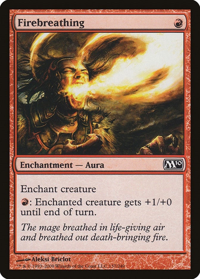 Image for Firebreathing (137) (Magic 2010 (M10)) - Magic: The Gathering