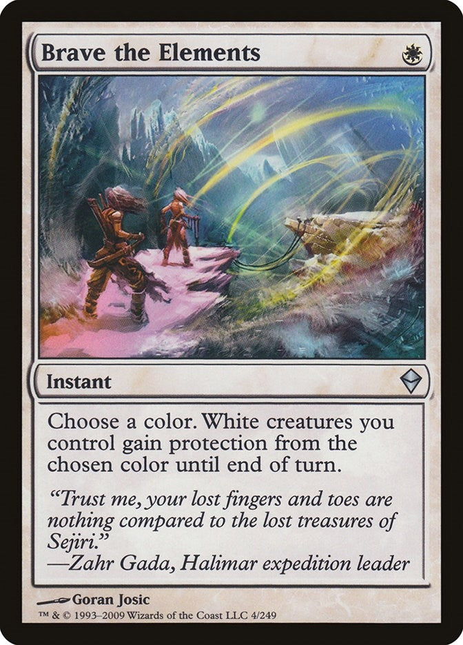 Image for Brave the Elements (4) (Zendikar) - Magic: The Gathering
