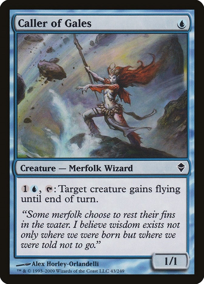 Image for Caller of Gales (43) (Zendikar) - Magic: The Gathering