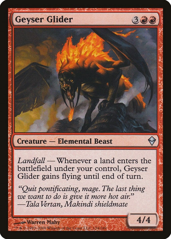 Image for Geyser Glider (124) (Zendikar) - Magic: The Gathering