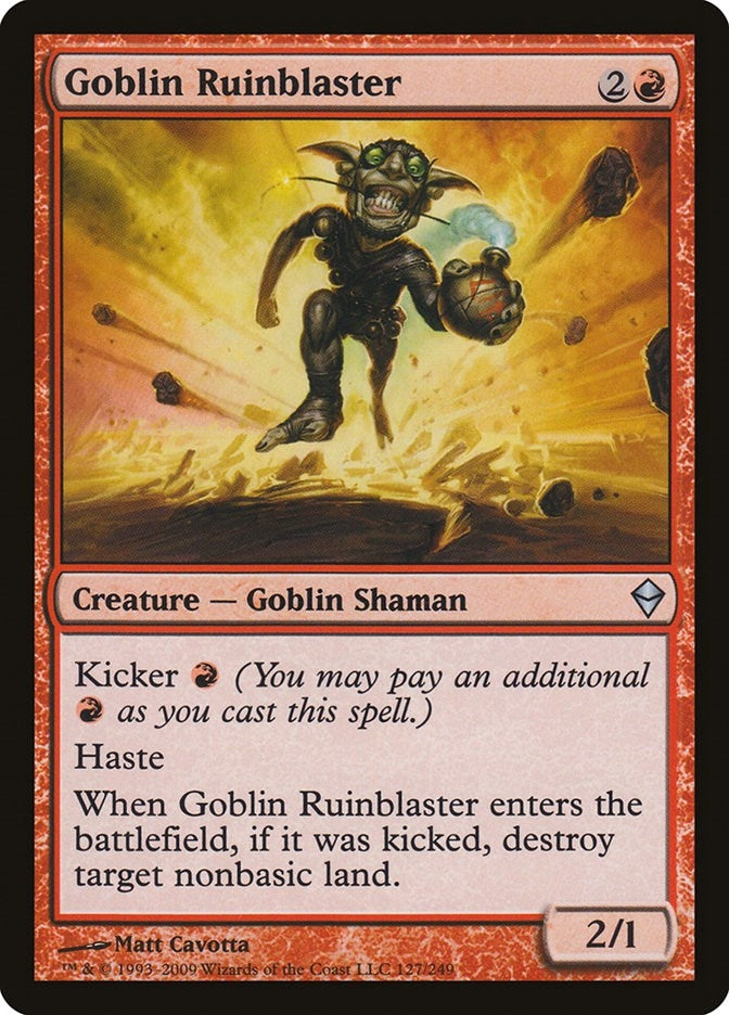 Image for Goblin Ruinblaster (127) (Zendikar) - Magic: The Gathering