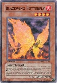 Image for Blazewing Butterfly (SDWS-EN012) (SDWS) - YuGiOh