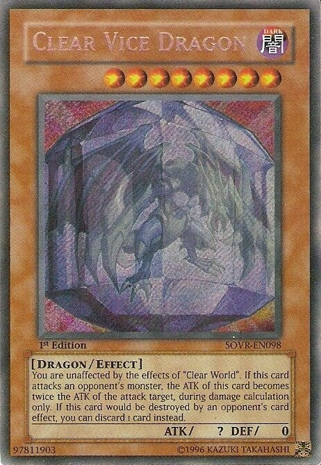 Image for Clear Vice Dragon (SOVR-EN098) (SOVR) - YuGiOh