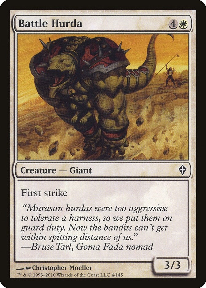 Image for Battle Hurda (4) (Worldwake) - Magic: The Gathering