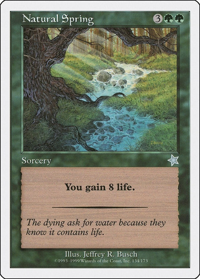 Image for Natural Spring (134) (Starter 1999) - Magic: The Gathering