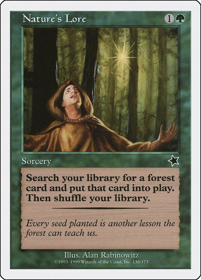 Image for Nature's Lore (136) (Starter 1999) - Magic: The Gathering