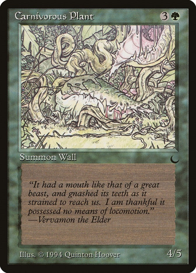 Image for Carnivorous Plant (The Dark) - Magic: The Gathering