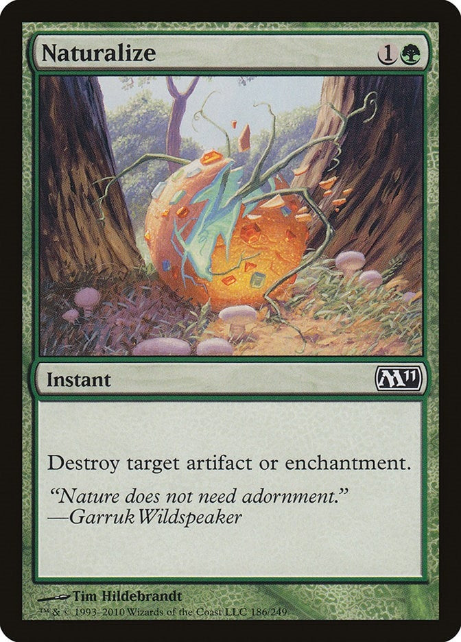 Image for Naturalize (186) (Magic 2011 (M11)) - Magic: The Gathering