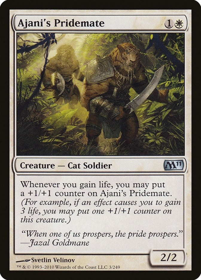 Image for Ajani's Pridemate (3) (Magic 2011 (M11)) - Magic: The Gathering