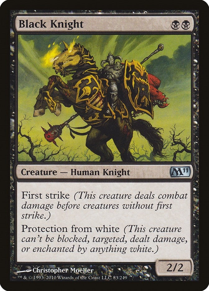 Image for Black Knight (83) (Magic 2011 (M11)) - Magic: The Gathering