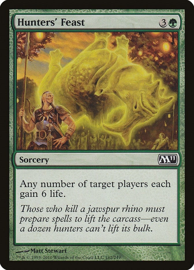 Image for Hunters' Feast (182) (Magic 2011 (M11)) - Magic: The Gathering