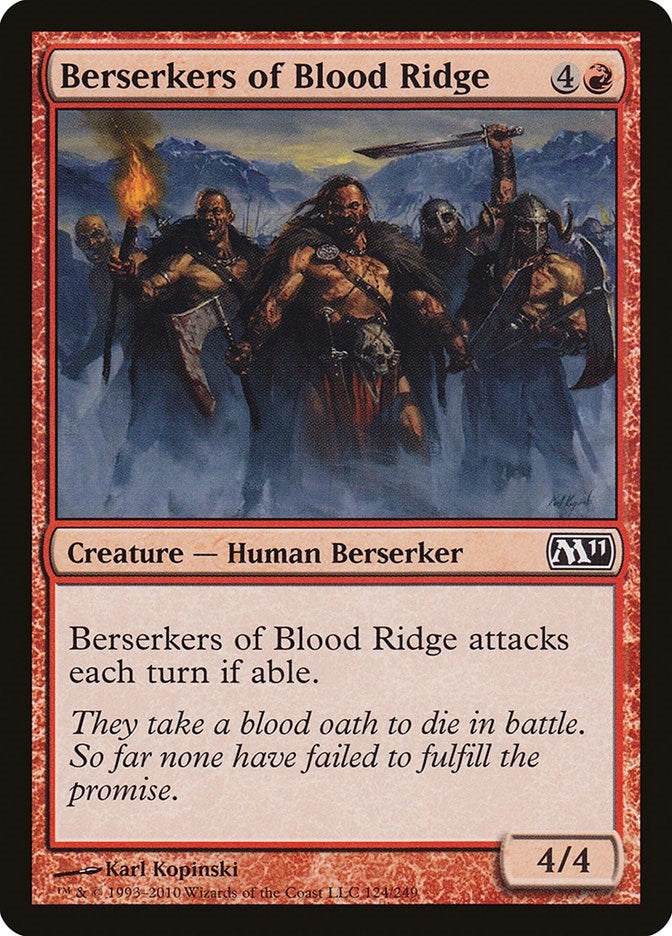 Image for Berserkers of Blood Ridge (124) (Magic 2011 (M11)) - Magic: The Gathering