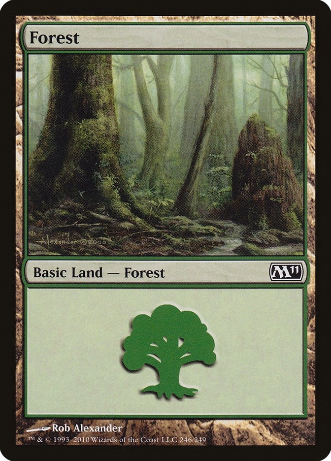 Image for Forest (246) (246) (Magic 2011 (M11)) - Magic: The Gathering