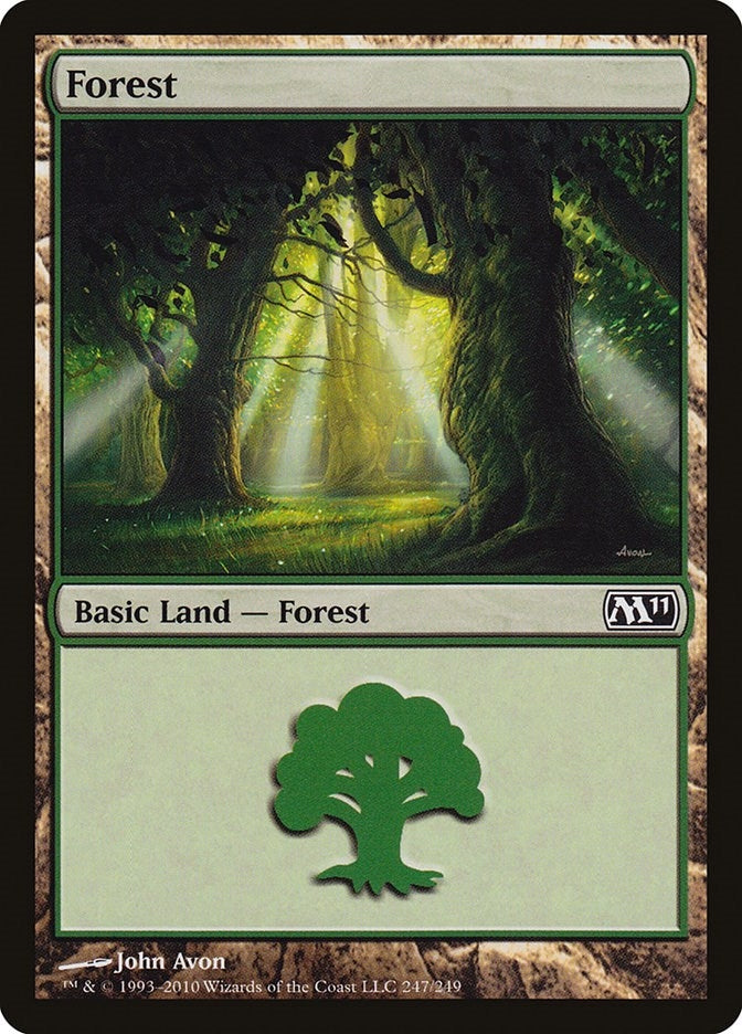 Image for Forest (247) (247) (Magic 2011 (M11)) - Magic: The Gathering