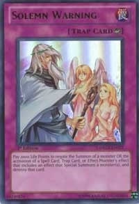 Image for Solemn Warning (DREV-EN077) (DREV) - YuGiOh