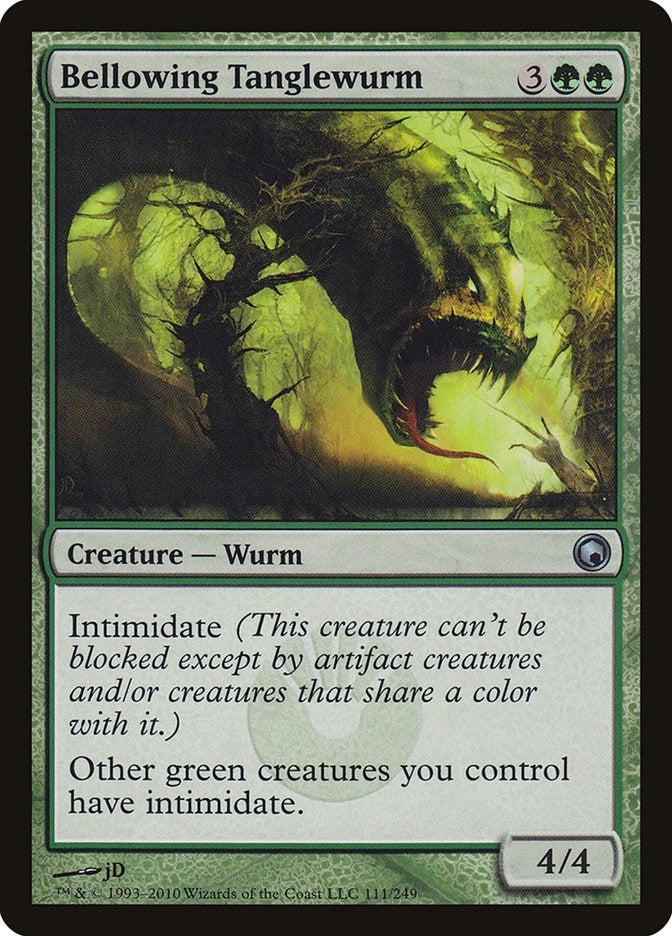 Image for Bellowing Tanglewurm (111) (Scars of Mirrodin) - Magic: The Gathering