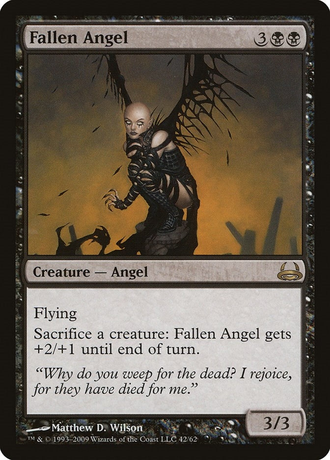 Image for Fallen Angel (42) (Divine vs. Demonic) - Magic: The Gathering
