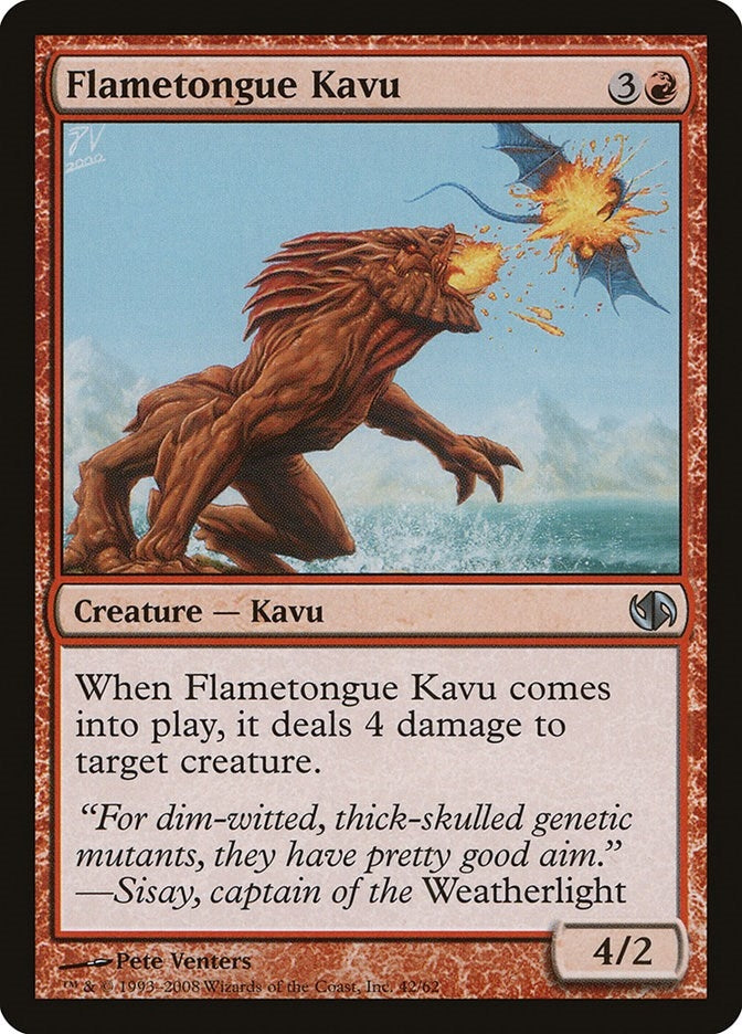Image for Flametongue Kavu (42) (Jace vs. Chandra) - Magic: The Gathering